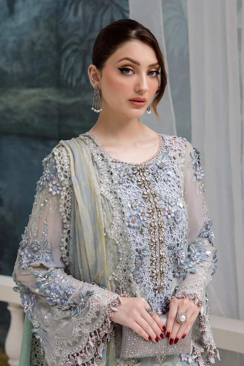 MPC-25-108 - Maria. B (AC-93)FLORAL pakistani fashion outfit with…